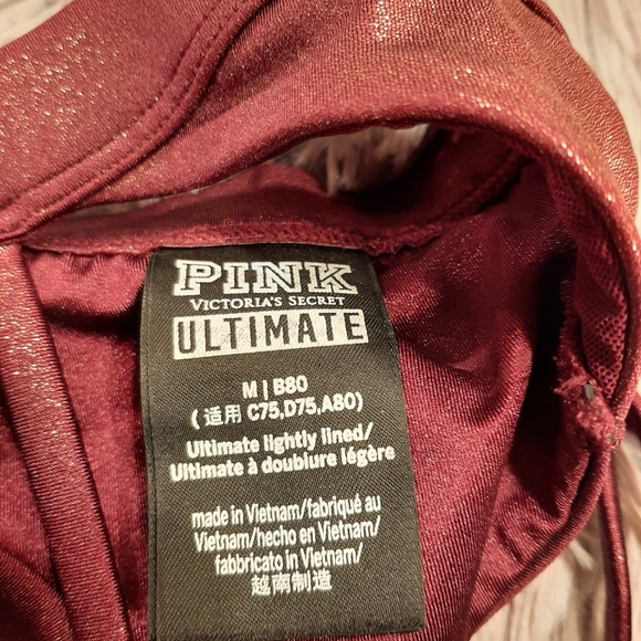 Victoria Secret PINK Shimmer Bra Size Med - Picture 6 of 8